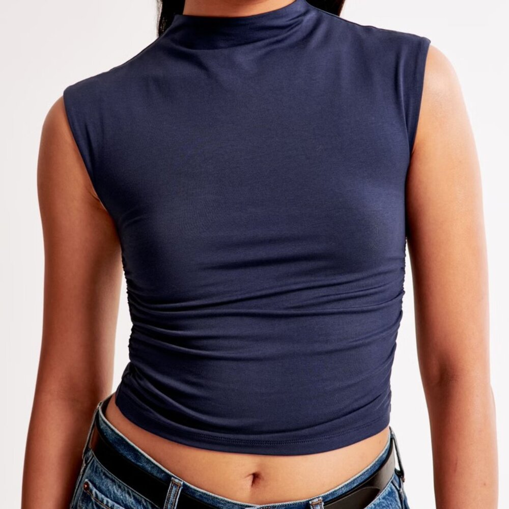 NWT A&F Paloma Top - Navy S